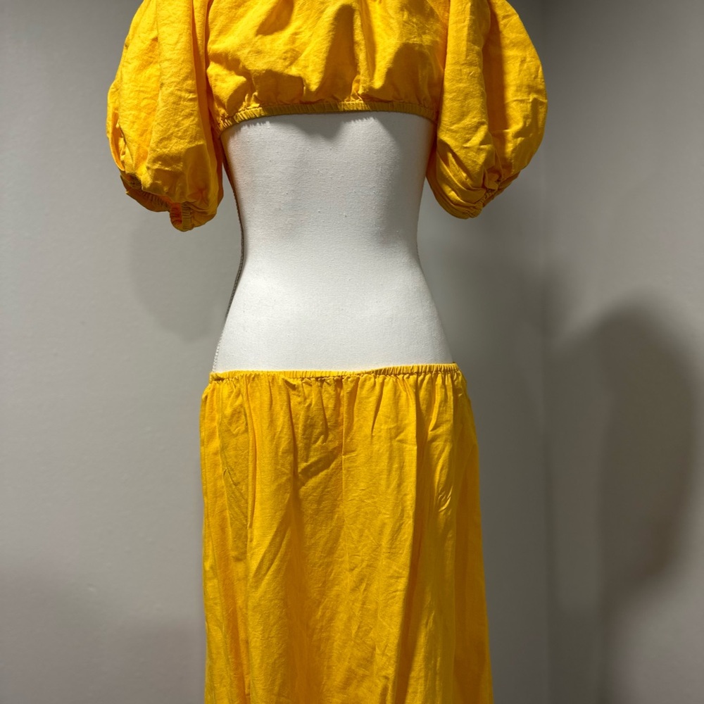 Anthropologie Farm Rio Woman’s off the shoulder Knotted midi dress size XS - Picture 4 of 10